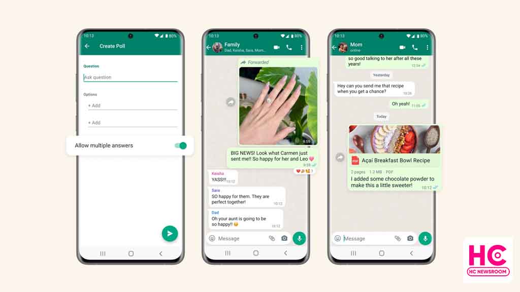 WhatsApp poll feature launched