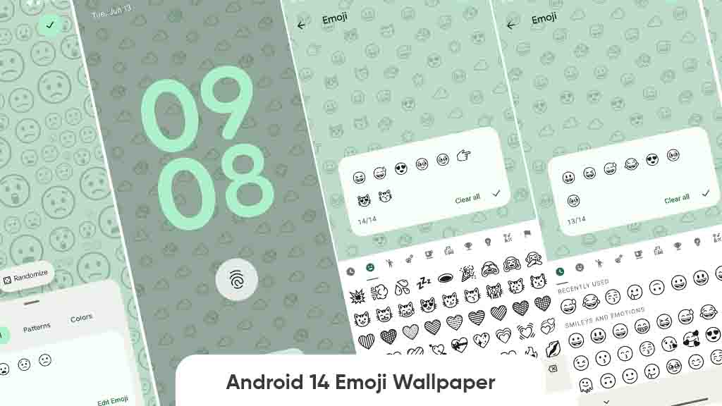 Android 14 emoji wallpaper