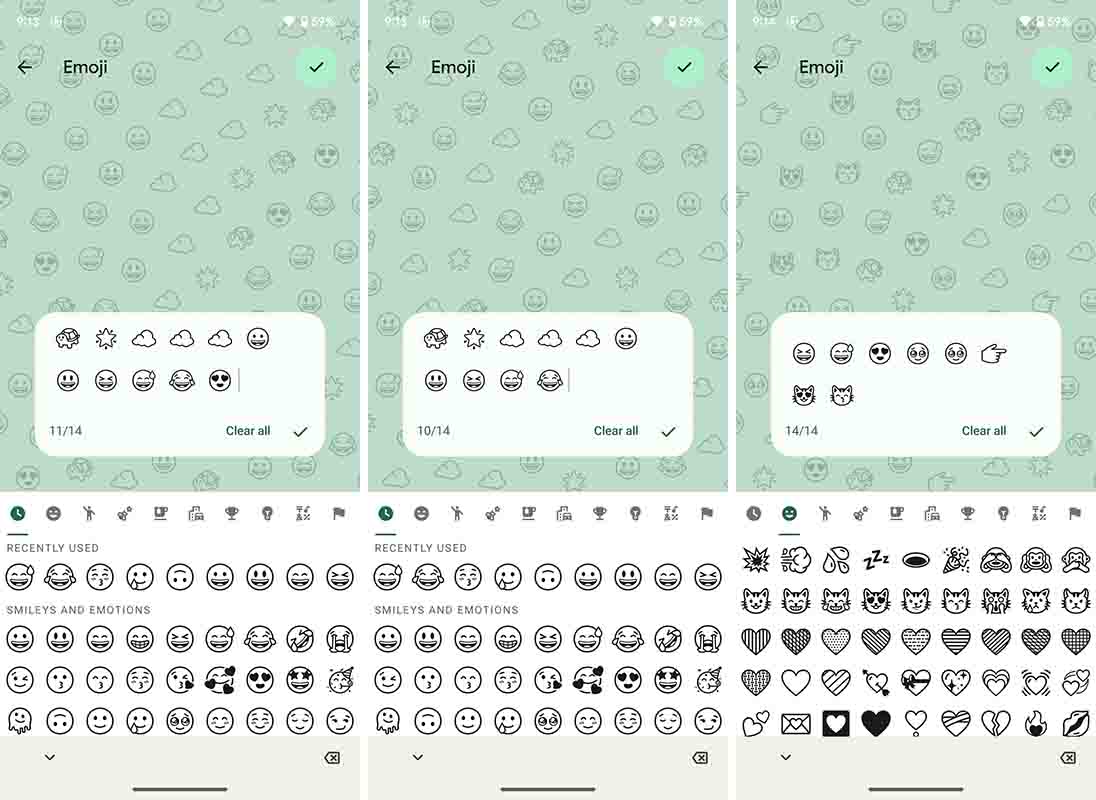 Android 14 emoji wallpaper