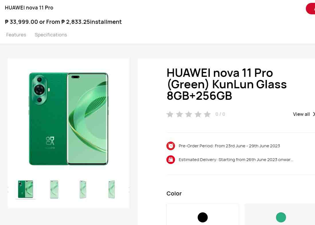 Philippines Huawei Nova 11 series 