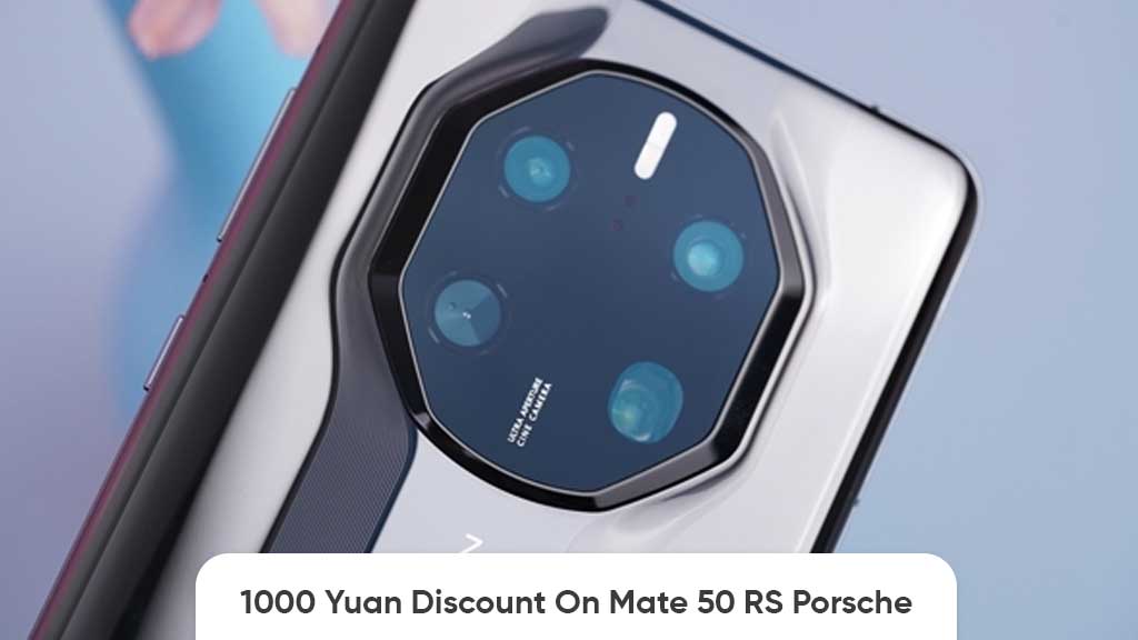1000 yuan discount Huawei Mate 50 RS Porsche Design