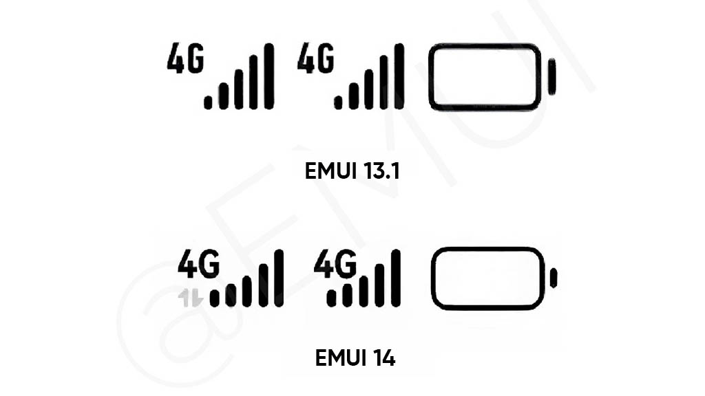 EMUI 14 status bar