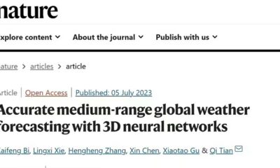 Journal Huawei Pangu Weather AI