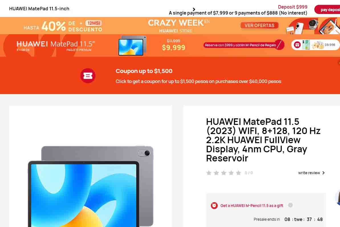 Huawei MatePad 11.5 north america