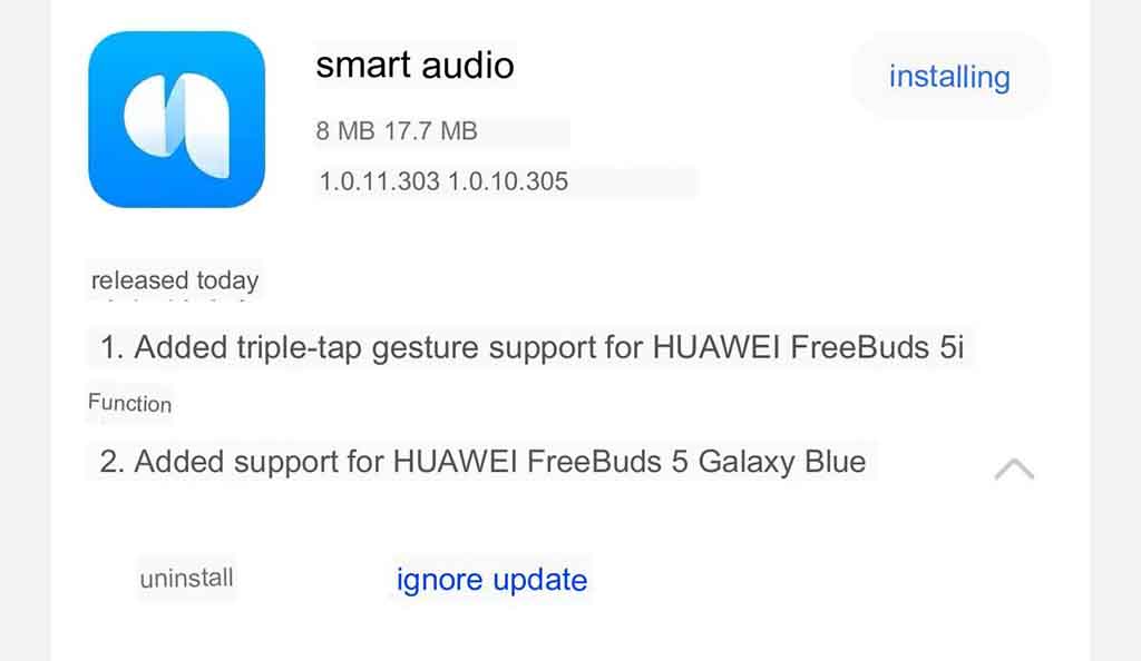 Huawei FreeBuds 5 Galaxy Blue
