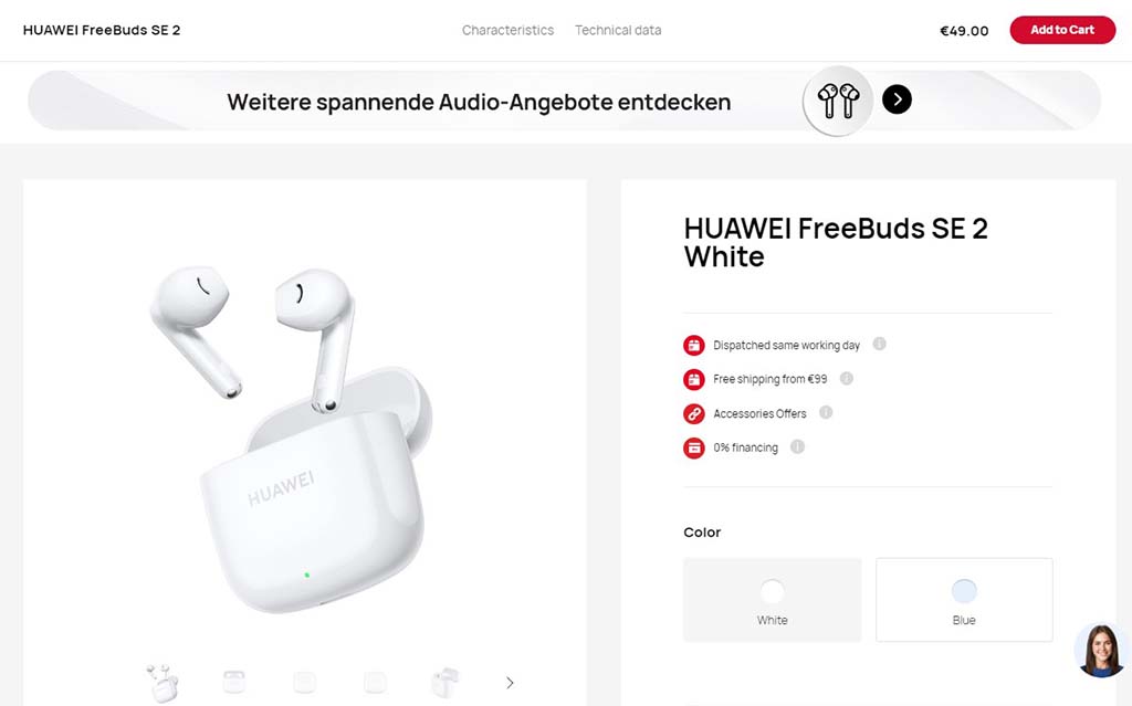 Huawei FreeBuds SE 2 Germany