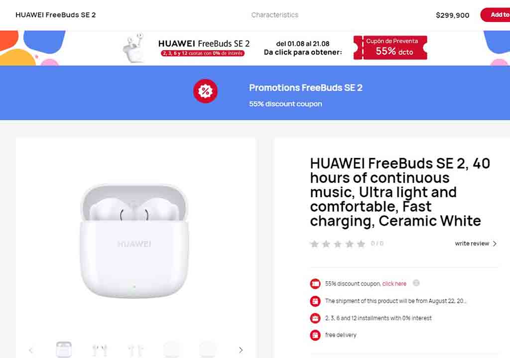 Huawei FreeBuds SE 2 global