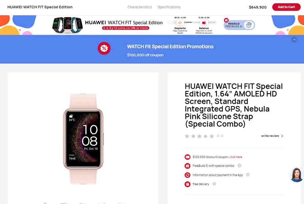 Huawei Watch Fit Special Edition Colombia