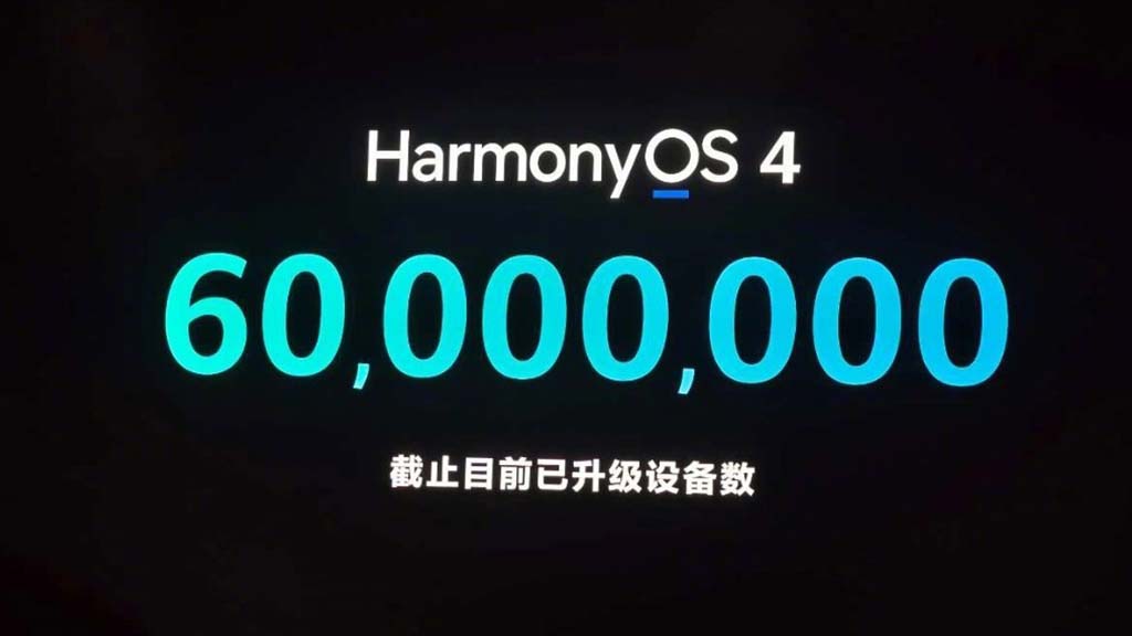 60 Million installations HarmonyOS 4