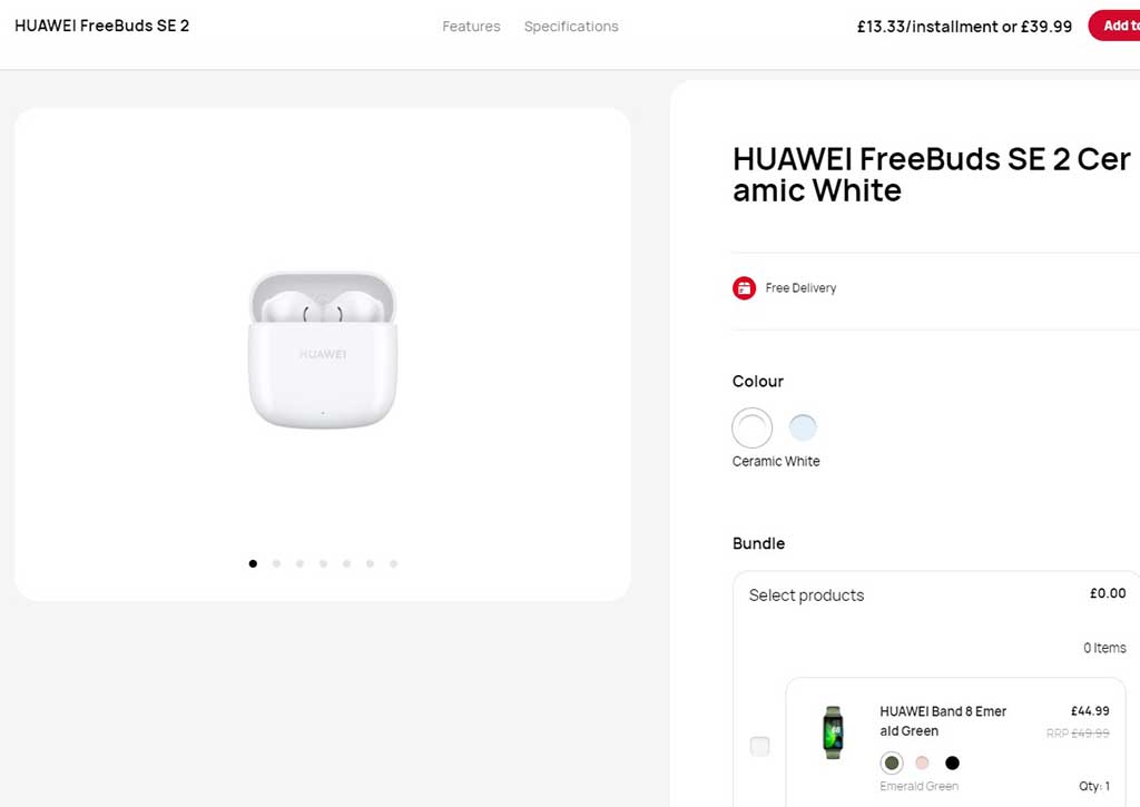 Huawei FreeBuds SE 2 UK