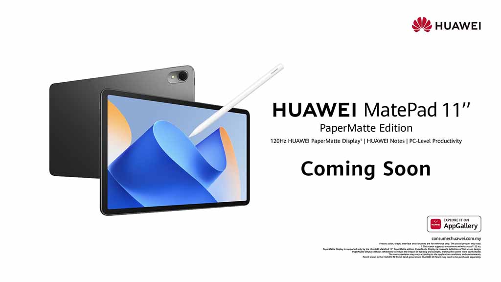 Huawei MatePad 11 PaperMatte edition Malaysia