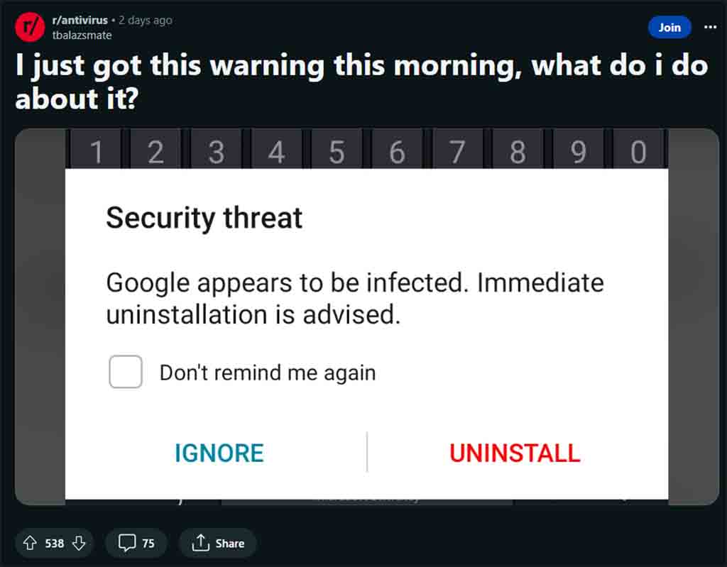 Google App Virus issue on Huawei smartphones