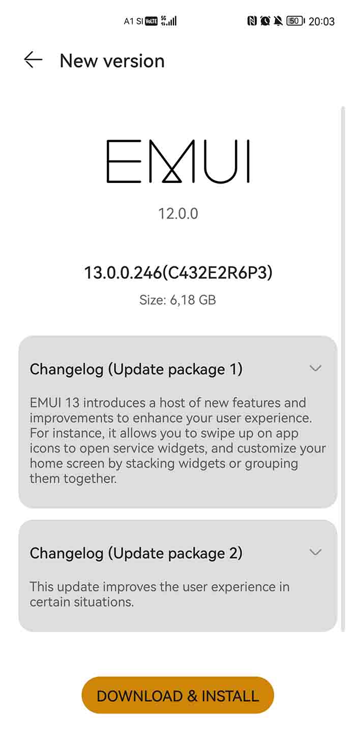 Huawei Mate 40 Pro EMUI 13 expanding EMUI 13.0.0.246