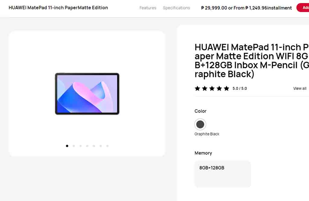 Huawei MatePad 11 PaperMatte Edition Philippines
