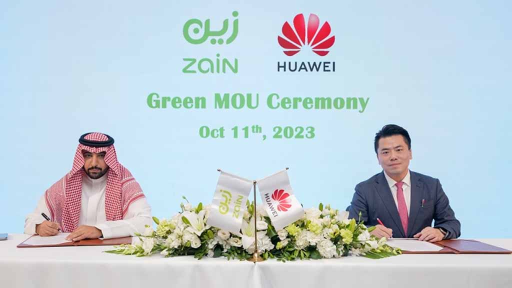 Huawei Zain ksa green energy