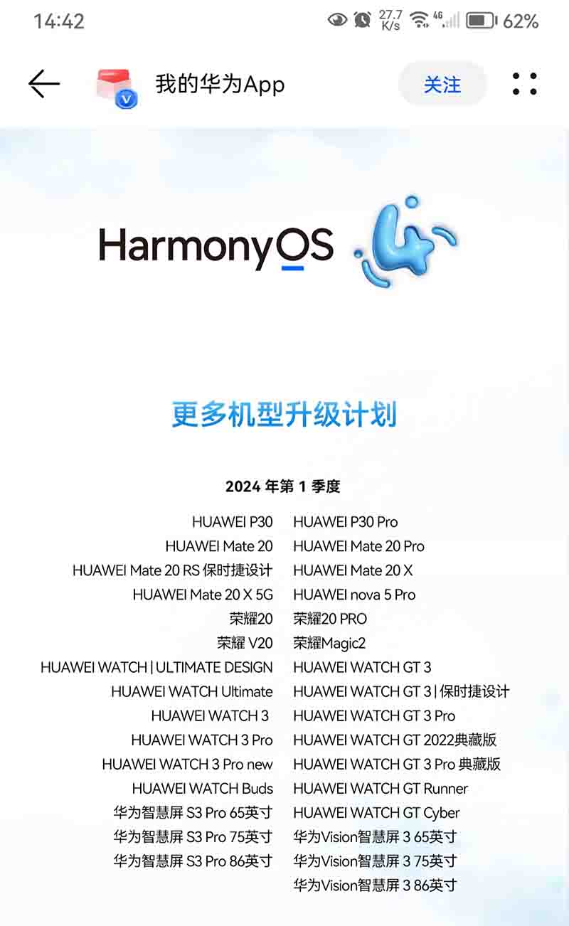 Huawei P30 HarmonyOS 4