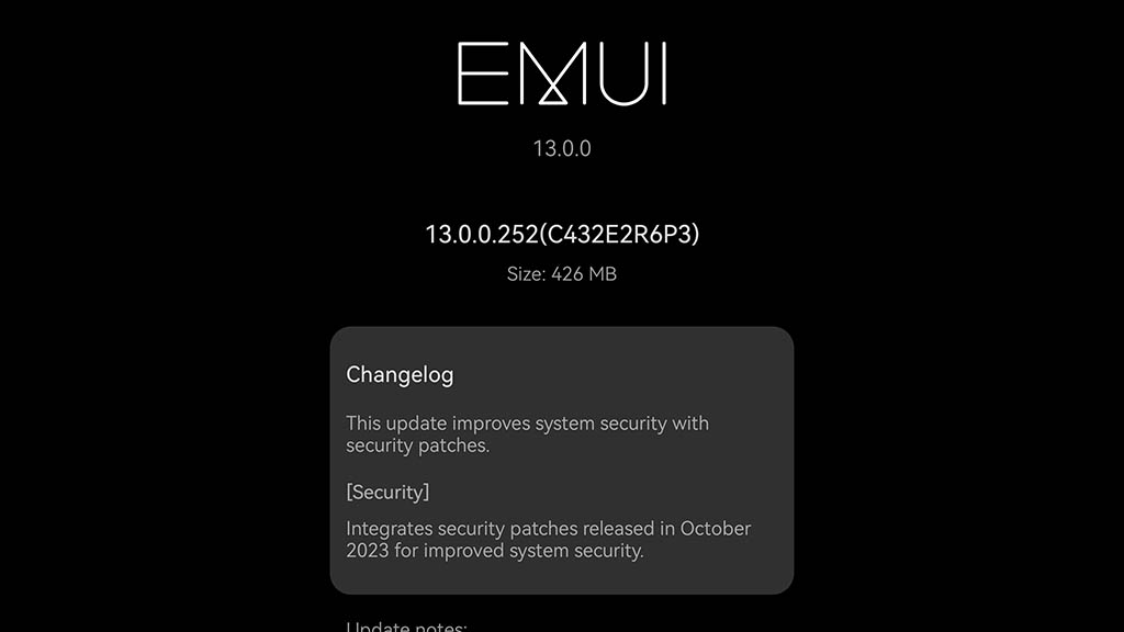 Huawei Mate 40 Pro October 2023 update