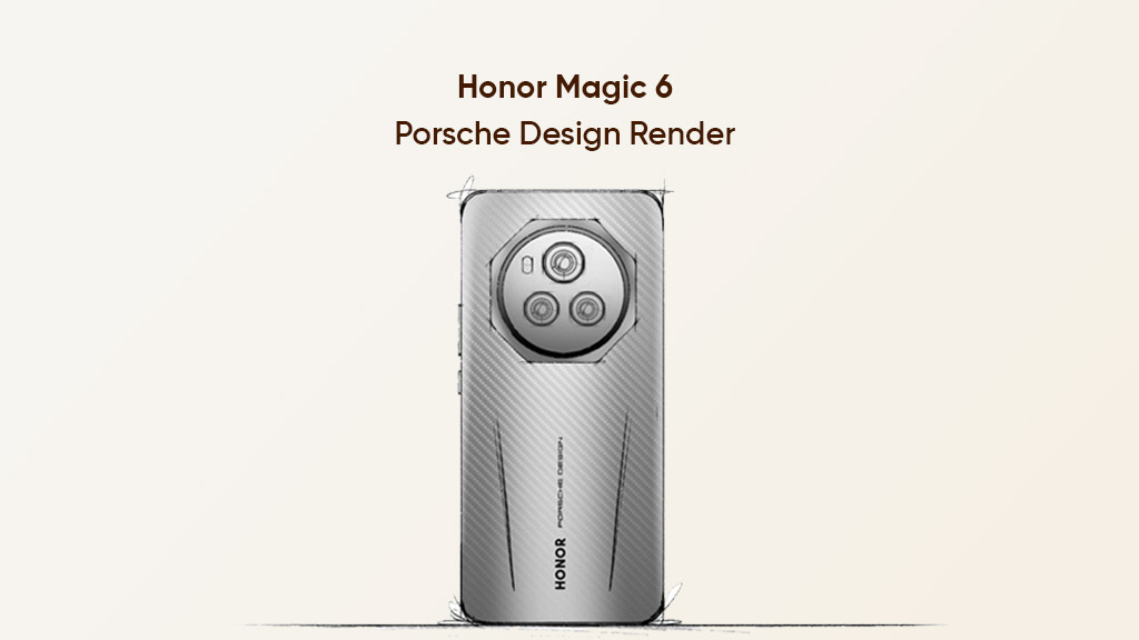 Honor Magic 6 Porsche render design