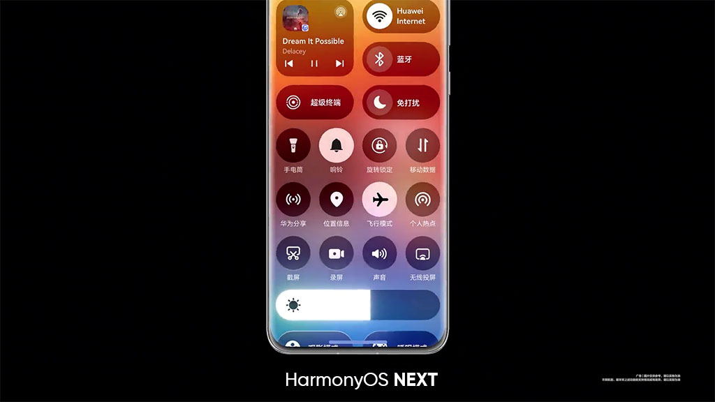 HarmonyOS NEXT Control Panel