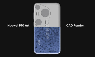 Huawei P70 Art CAD render