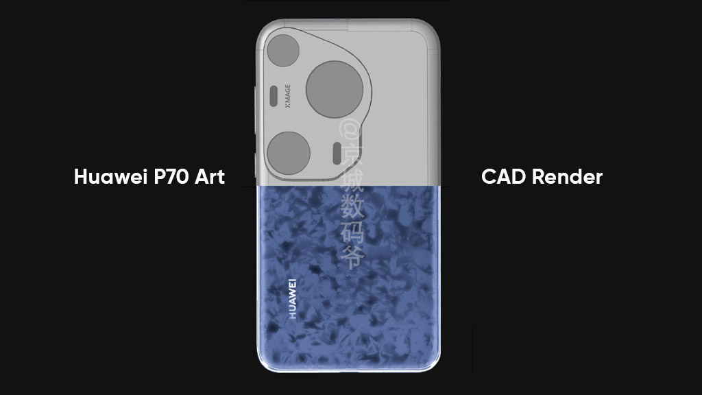 Huawei P70 Art CAD render