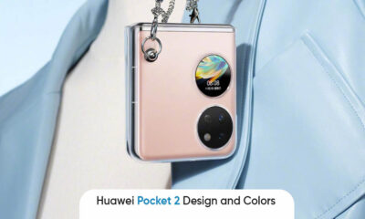 Huawei Pocket 2 design Rococo White