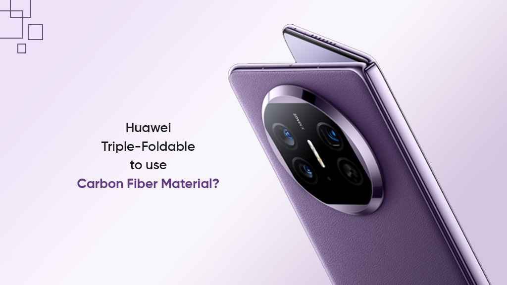 Huawei triple foldable carbon fiber material