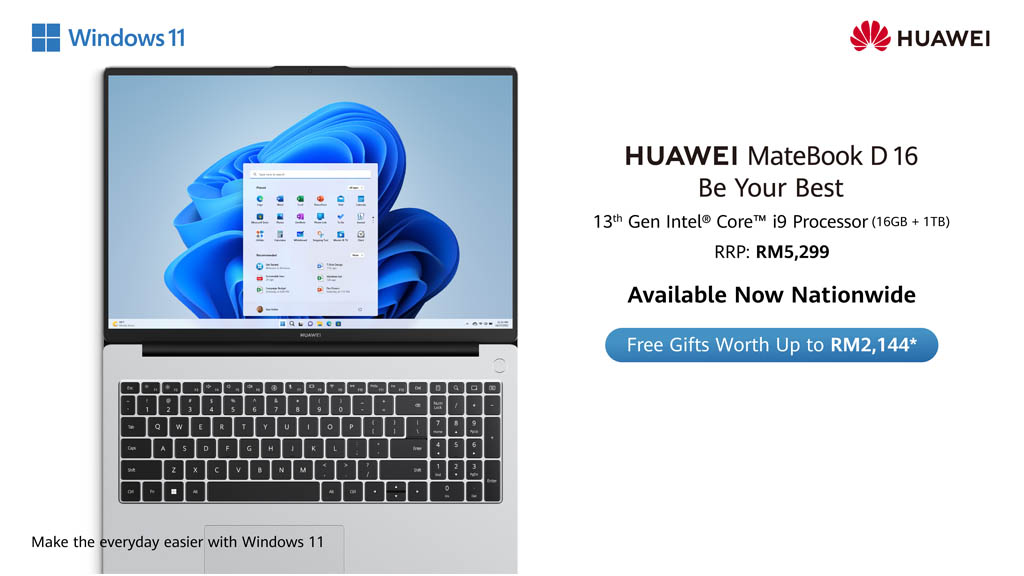 Huawei MateBook D 16 2024 nationwide Malaysia