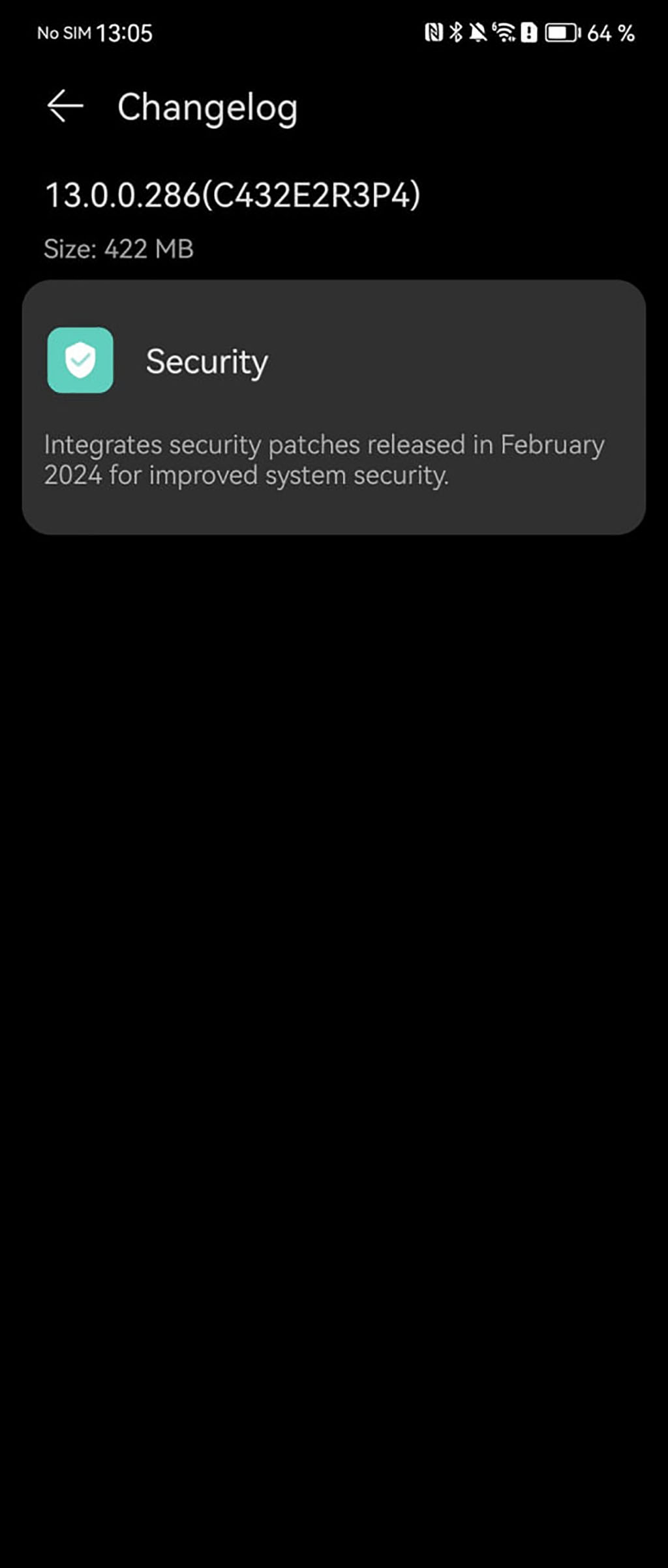 Huawei P50 Pocket February 2024 update