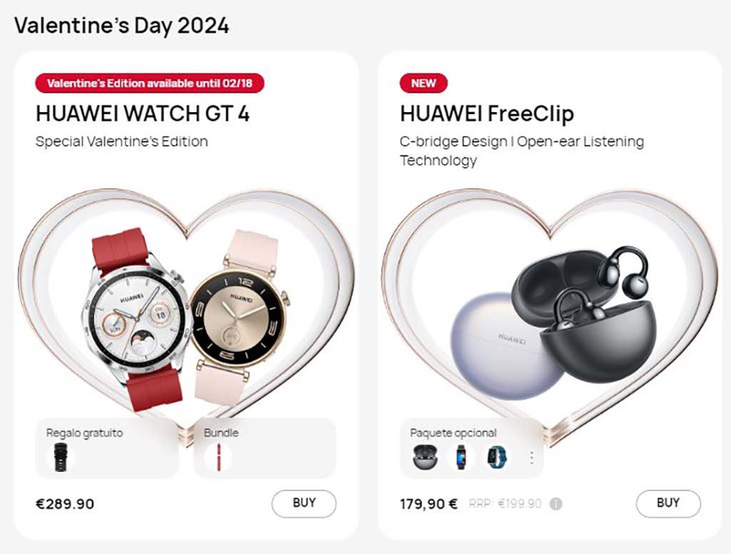 Huawei Spain Valentine's Day Flash Sale