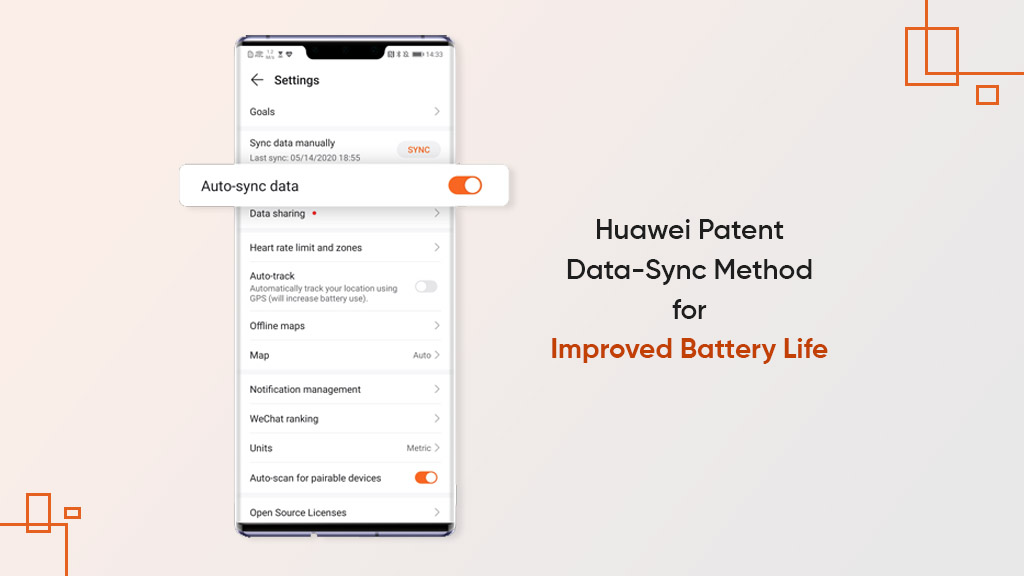 Huawei patent data-sync method