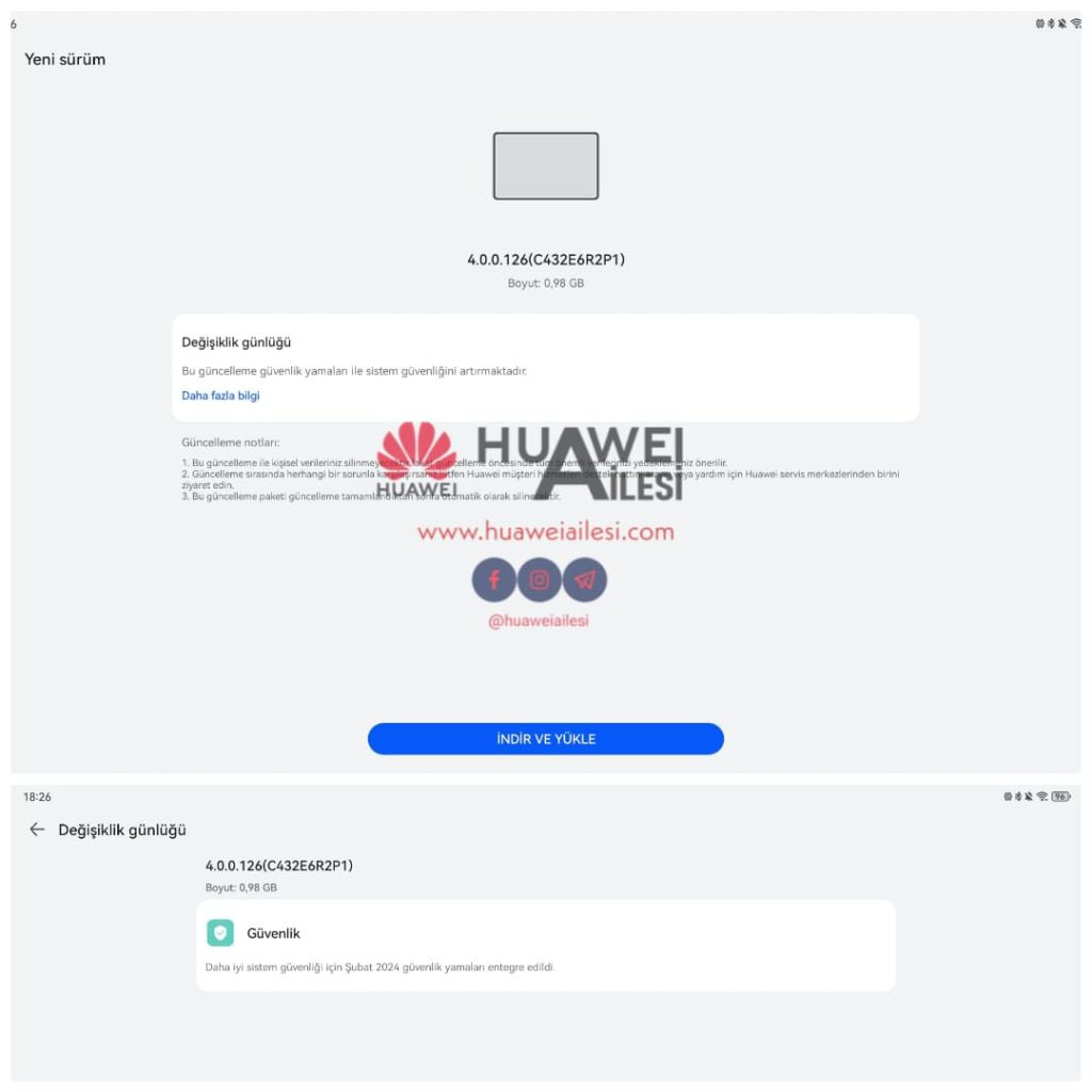 Huawei MatePad Pro 13.2 February 2024 patch