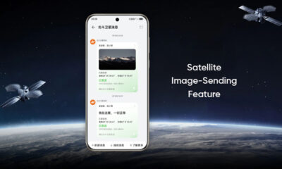 Huawei Pura 70 Ultra satellite image sending