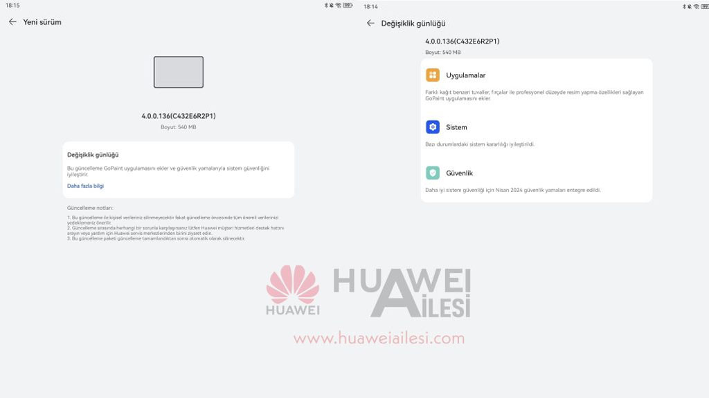 Huawei MatePad Pro 13.2 global GoPaint update