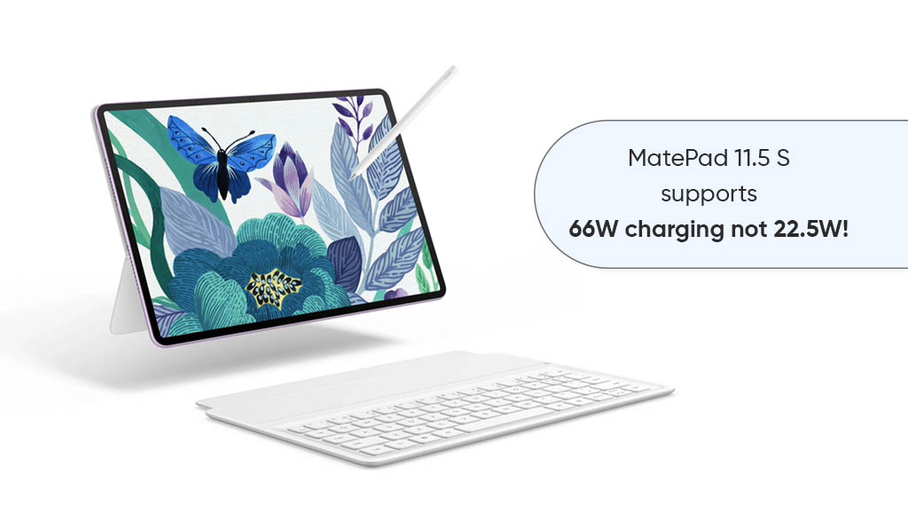 Huawei MatePad 11.5 S 66W charging