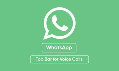 WhatsApp top bar voice calls
