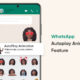 WhatsApp autoplay animation feature