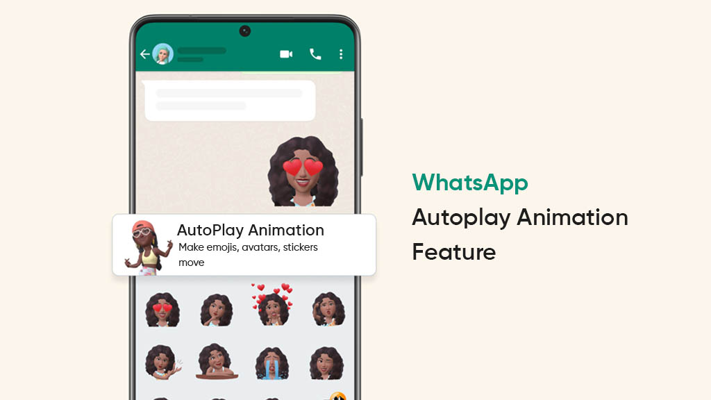WhatsApp autoplay animation feature